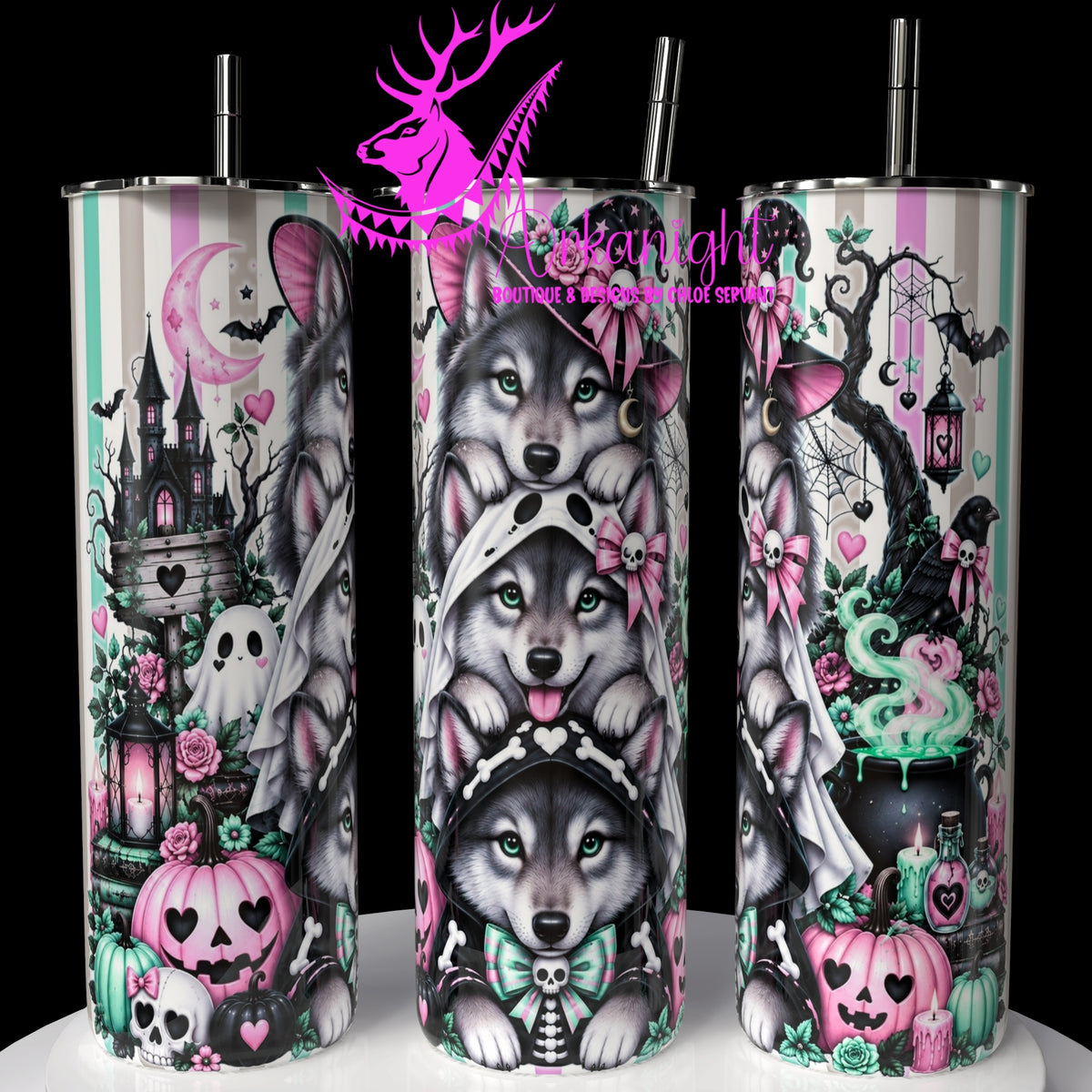 Numérique ♡Collection Halloween 2026 ♡ Trio d'animaux ♡ Loup