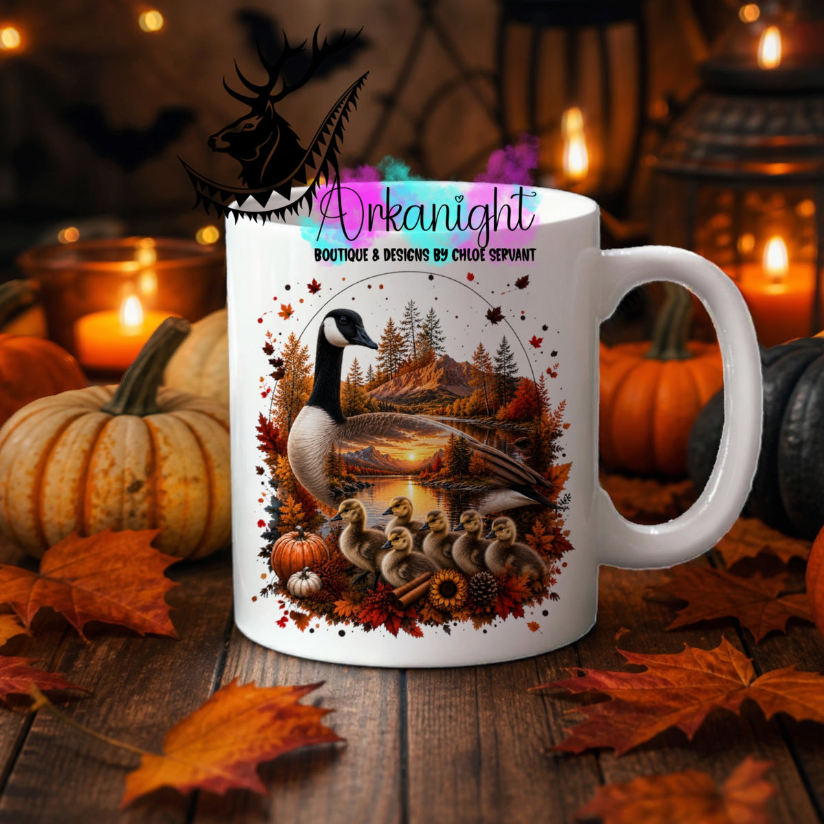 Tasse en céramique sur commande - Collection Automne 2026 ♡ Double Exposition ♡ Oie & petits