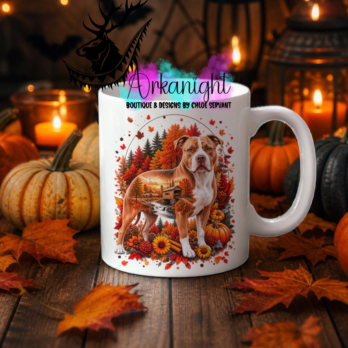 Tasse en céramique sur commande - Collection Automne 2026 ♡ Double Exposition ♡ Pitbull