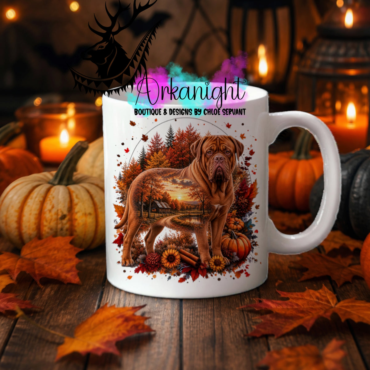 Tasse en céramique sur commande - Collection Automne 2026 ♡ Double Exposition ♡ Dogues de Bordeaux
