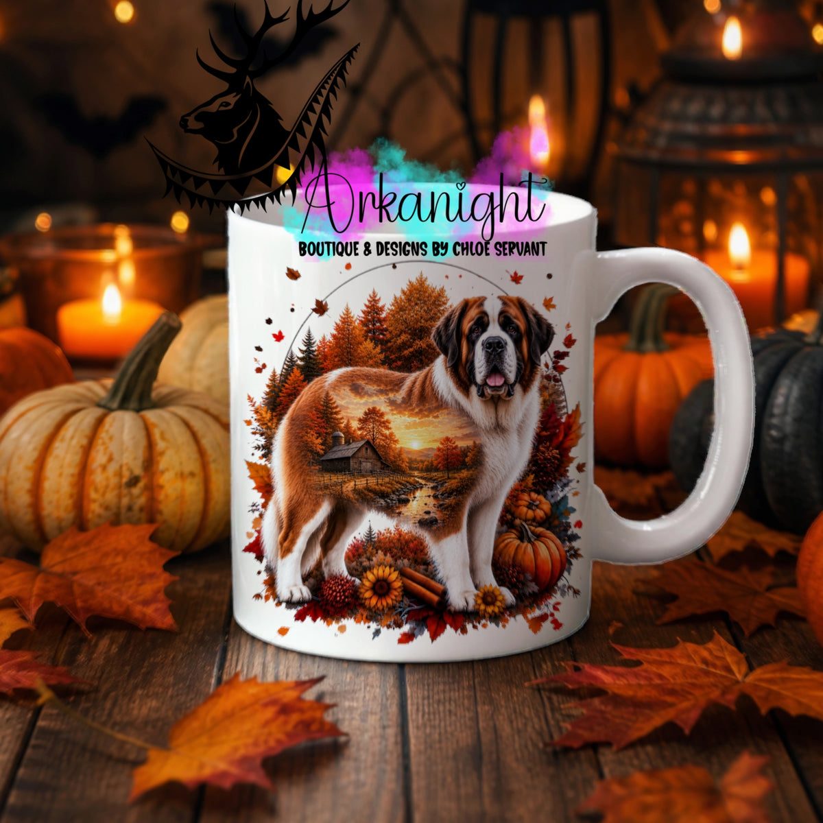 Tasse en céramique sur commande - Collection Automne 2026 ♡ Double Exposition ♡ Saint-Bernard