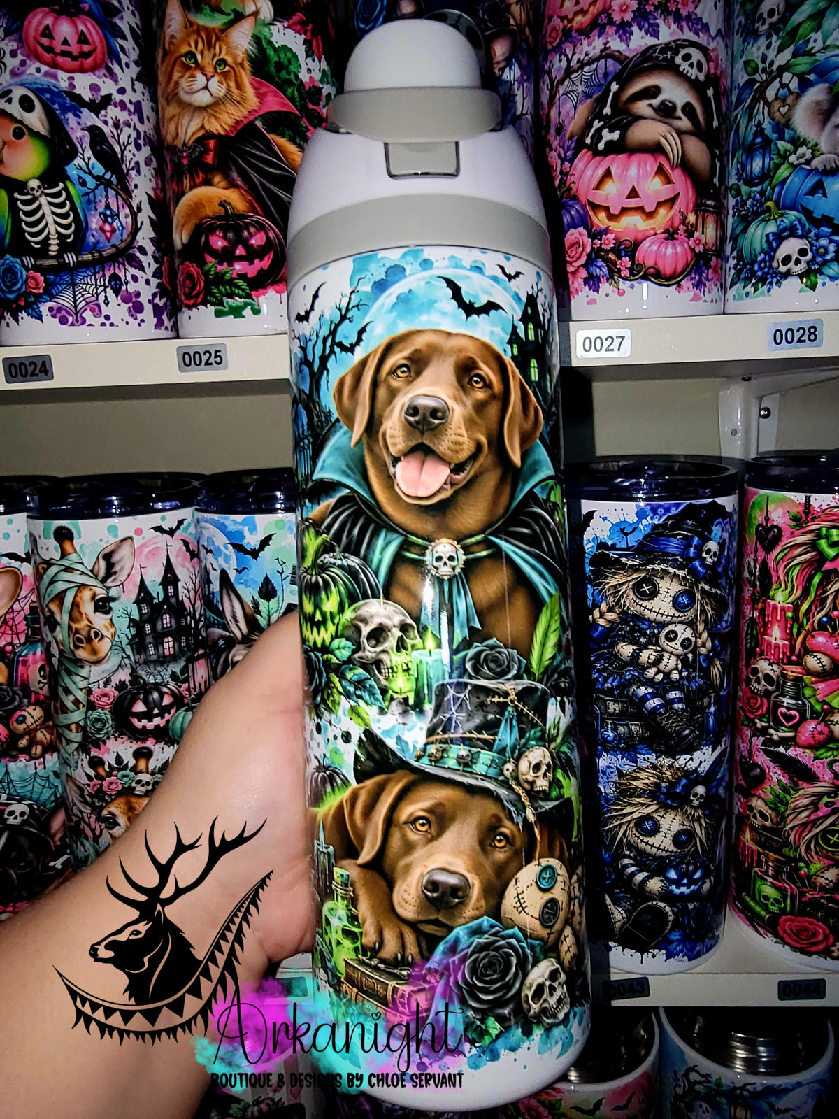 Owala DUPE 24 oz sur commande - Collection Halloween 2026 - Labrador Brun