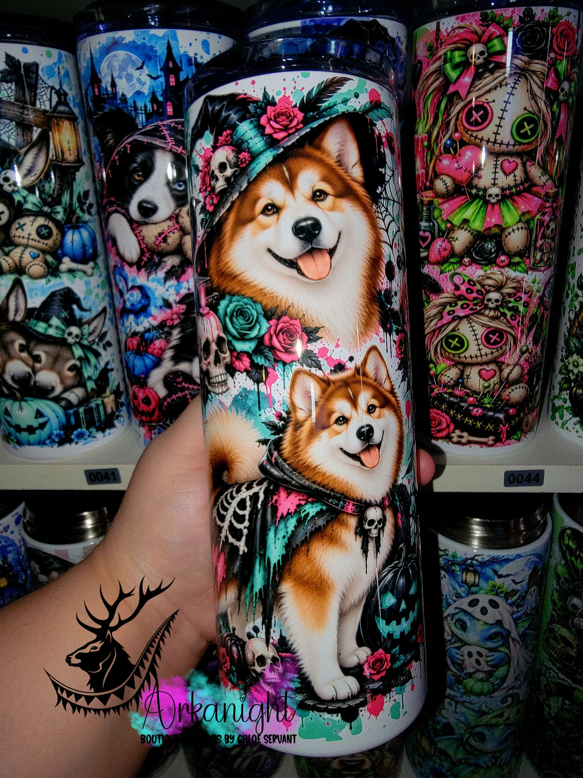 Gourde sur commande ♡ Collection   Halloween 2026 ♡ Chiens ♡ Malamutes