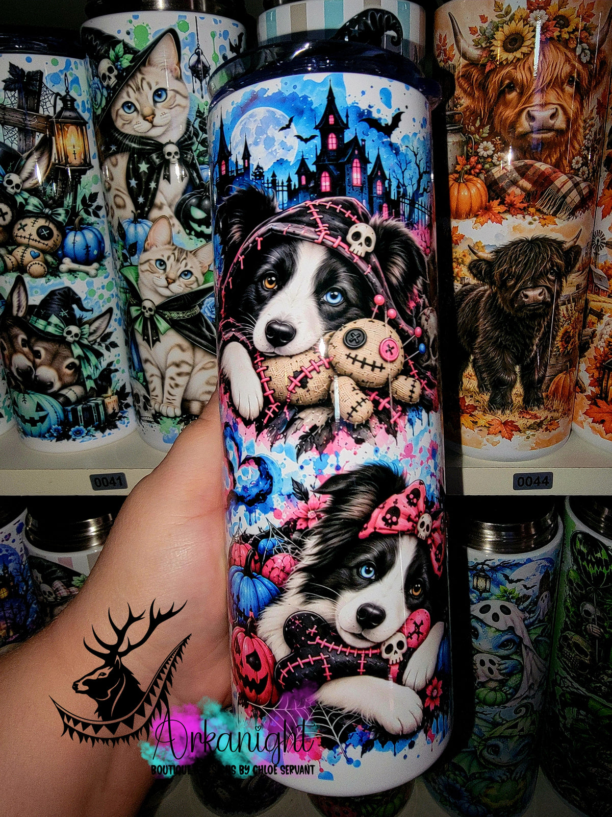 Gourde sur commande ♡ Collection   Halloween 2026 ♡ Chiens ♡ Border Collies