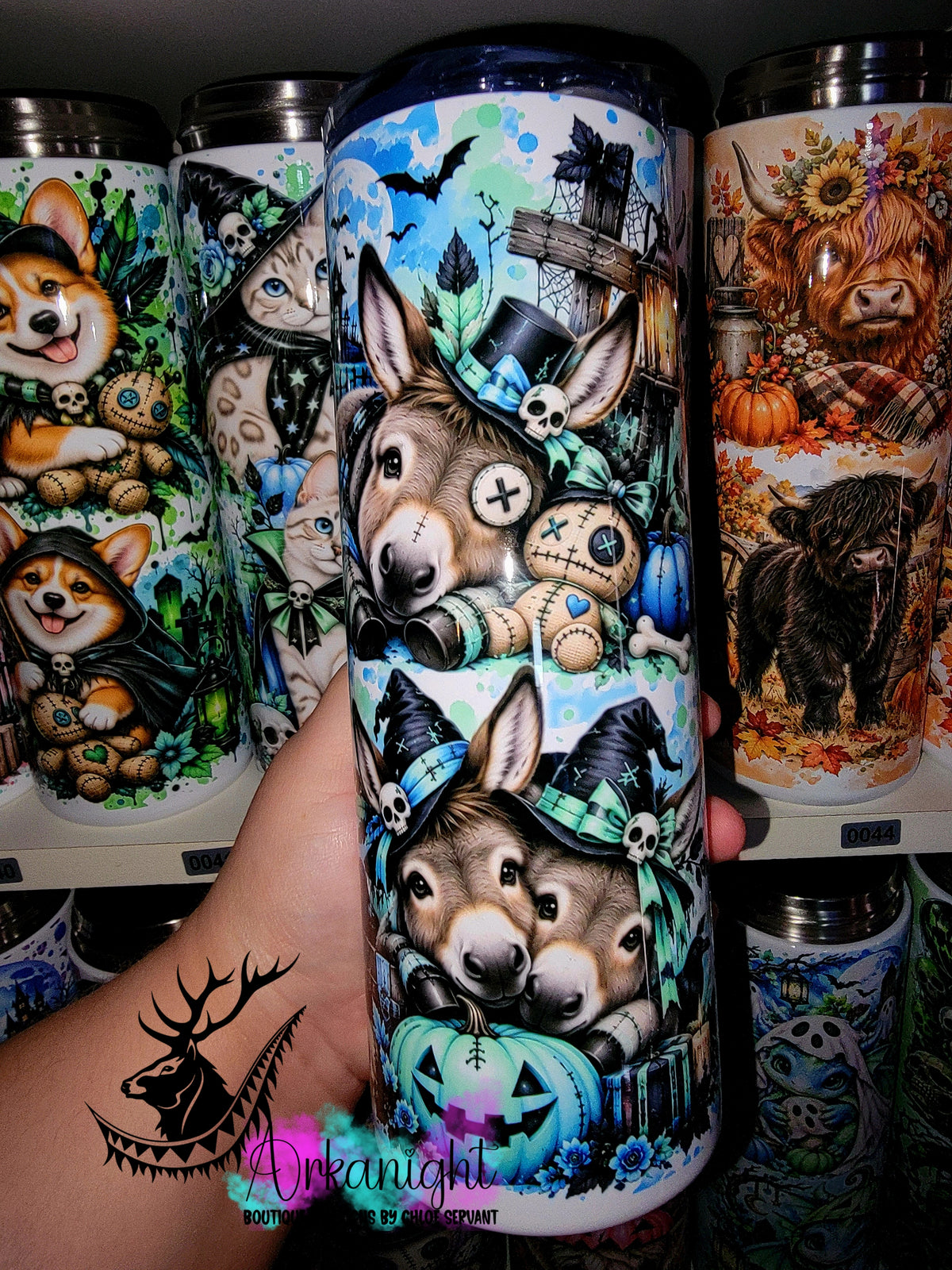 Gourde sur commande ♡ Collection   Halloween 2026 ♡ Animaux ♡ Âne