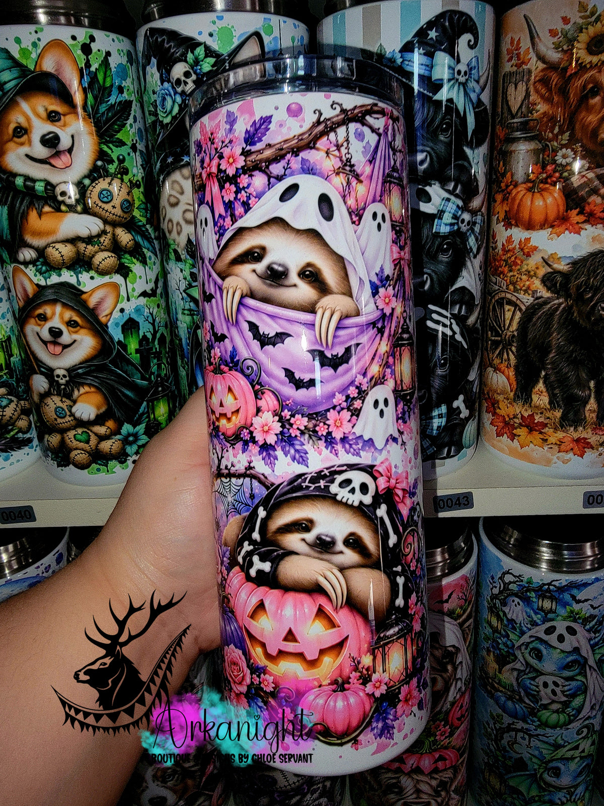 Gourde sur commande ♡ Collection   Halloween 2026 ♡ Animaux ♡ Paresseux
