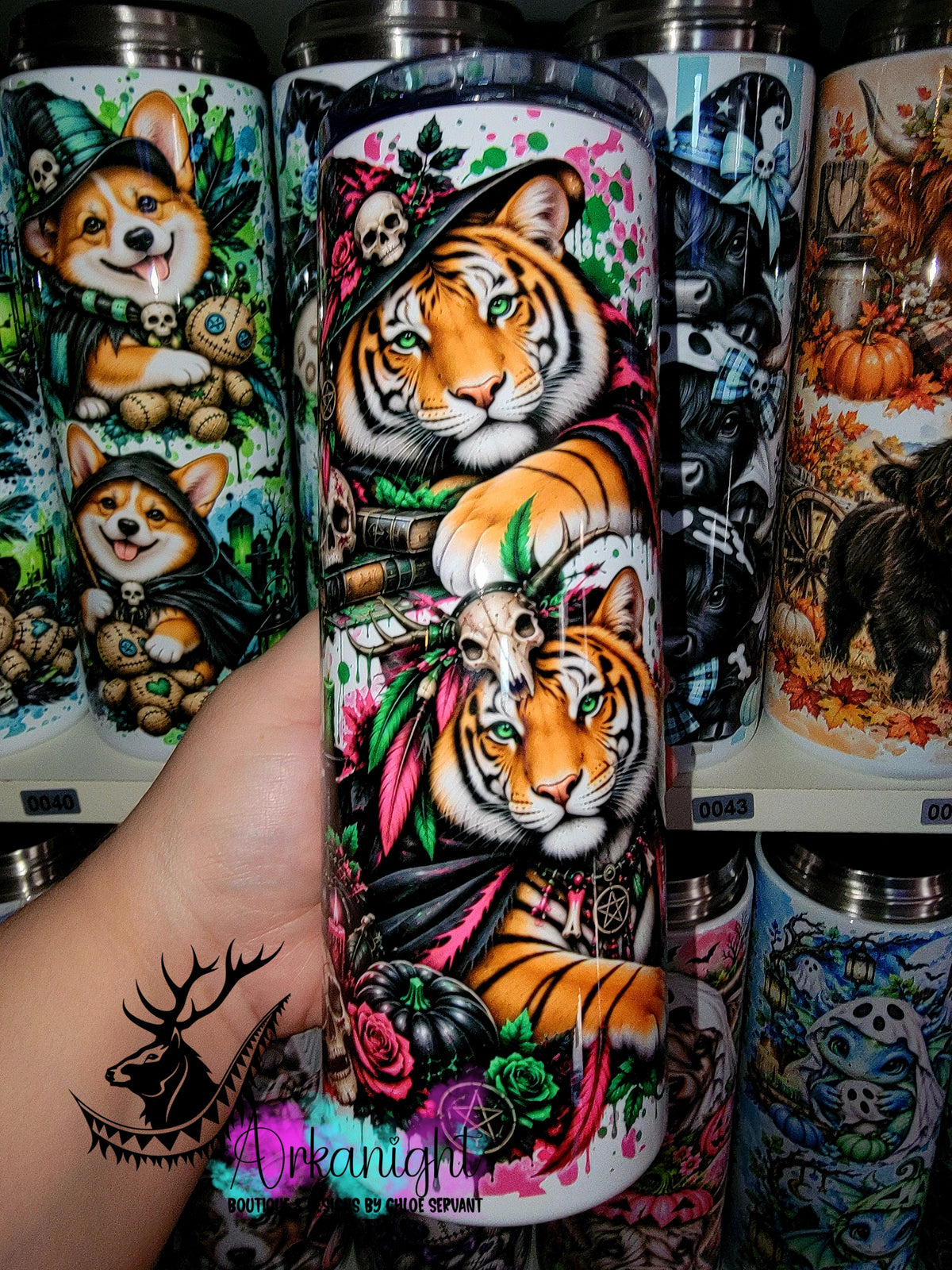 Gourde sur commande ♡ Collection   Halloween 2026 ♡ Animaux ♡ Tigre