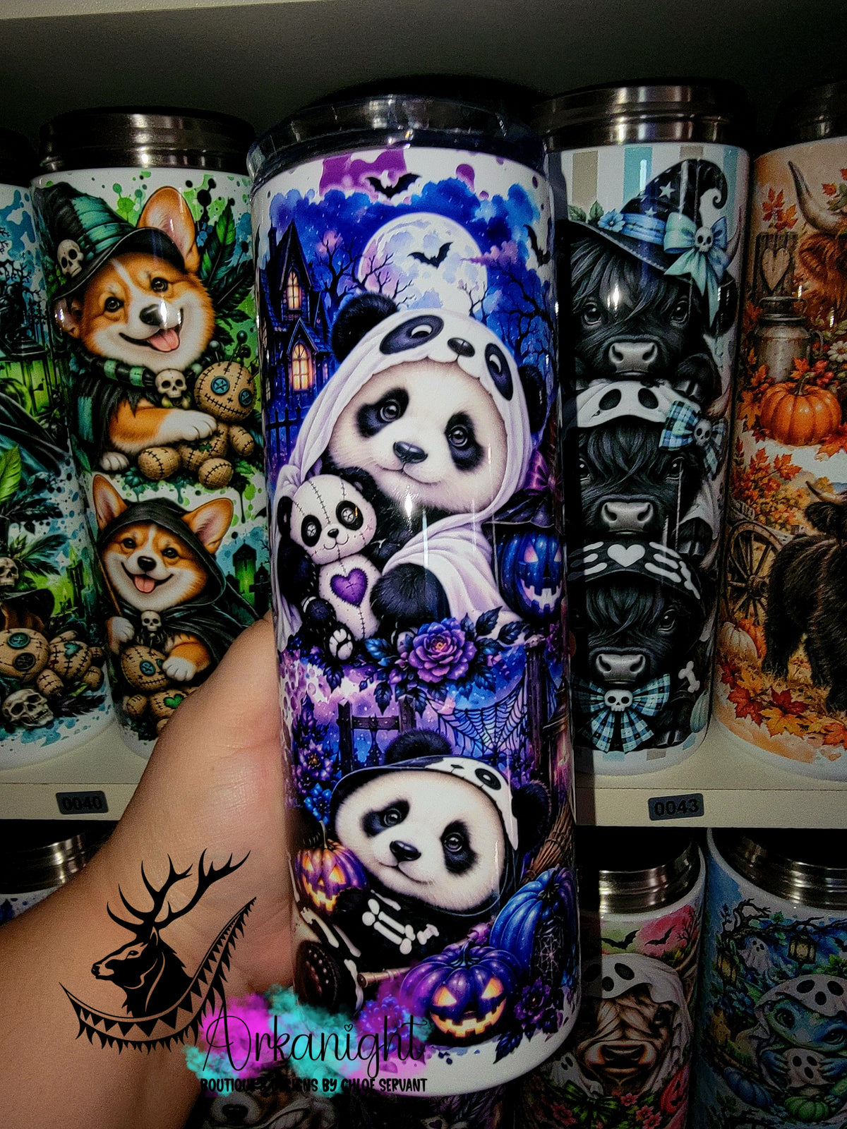 Gourde sur commande ♡ Collection   Halloween 2026 ♡ Animaux ♡ Panda