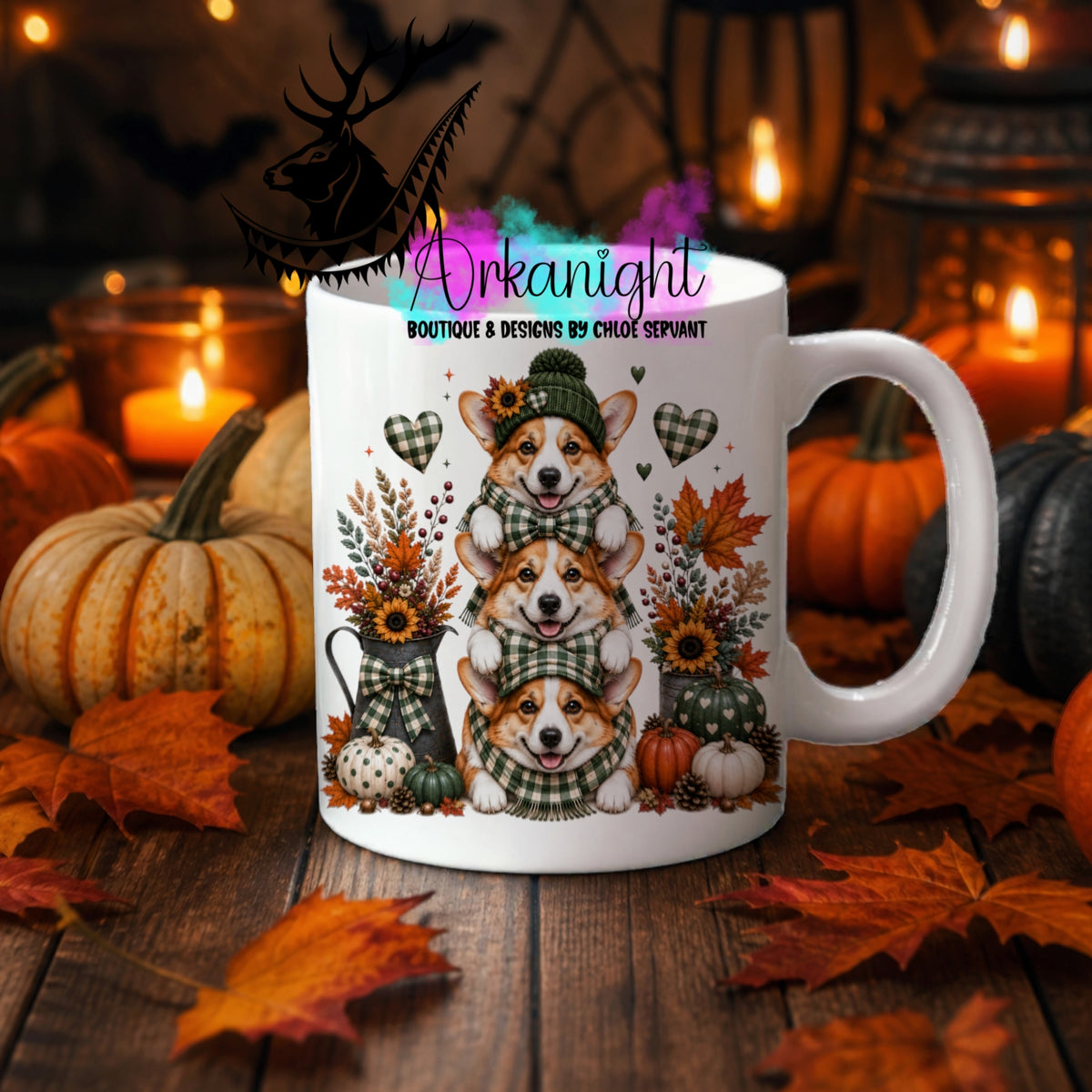 Numérique - Tasse en céramique - Collection Automne 2026 ♡ Trio ♡ Corgi