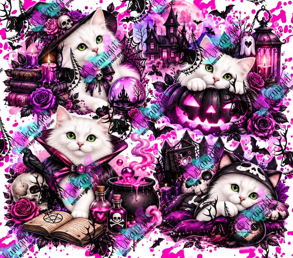 Numérique ♡Collection Halloween 2026 ♡ Chats ♡ Blanc