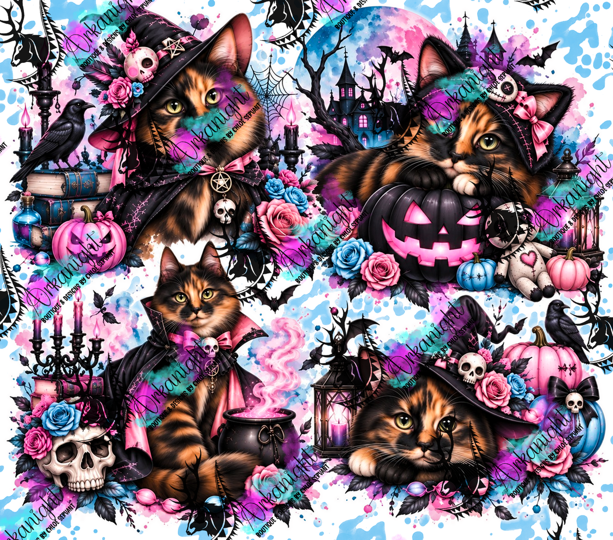 Numérique ♡Collection Halloween 2026 ♡ Chats ♡ Écaille de Tortue