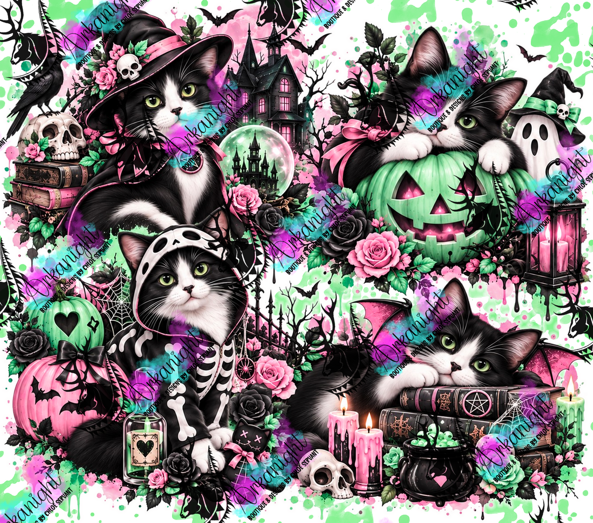 Numérique ♡Collection Halloween 2026 ♡ Chats ♡ Blanc & Noir