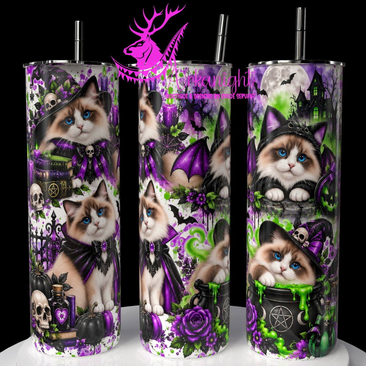 Gourde sur commande ♡ Collection   Halloween 2026 ♡ Chats ♡ Ragdoll