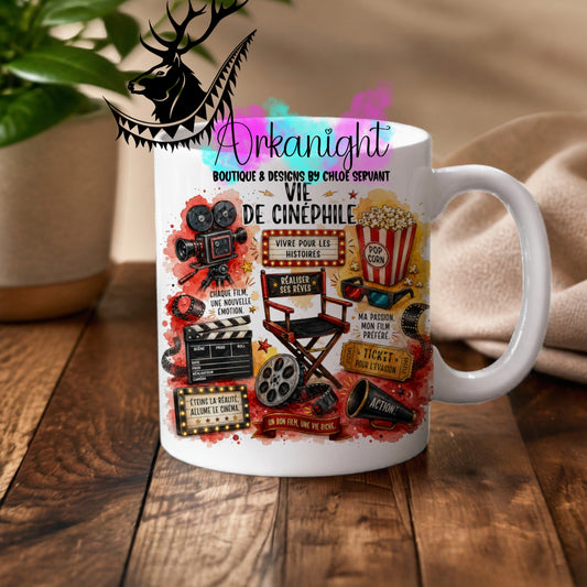 Numérique - Tasse en céramique - Collection Occupations & passions ♡ Vie de Cinéphile