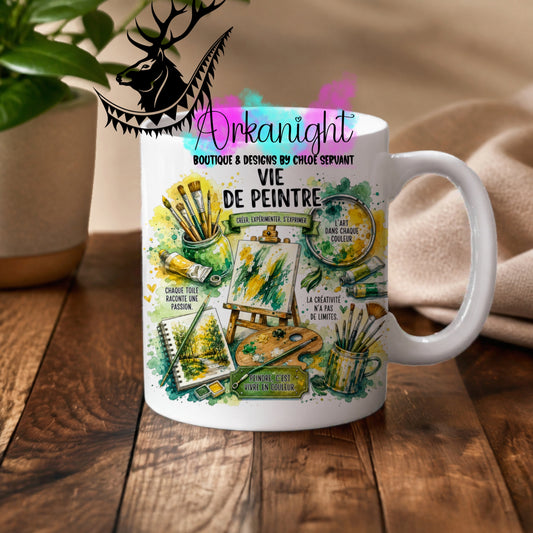 Numérique - Tasse en céramique - Collection Occupations & passions ♡ Vie de Peintre