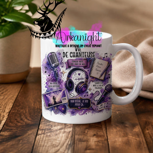 Numérique - Tasse en céramique - Collection Occupations & passions ♡ Vie de Chanteuse