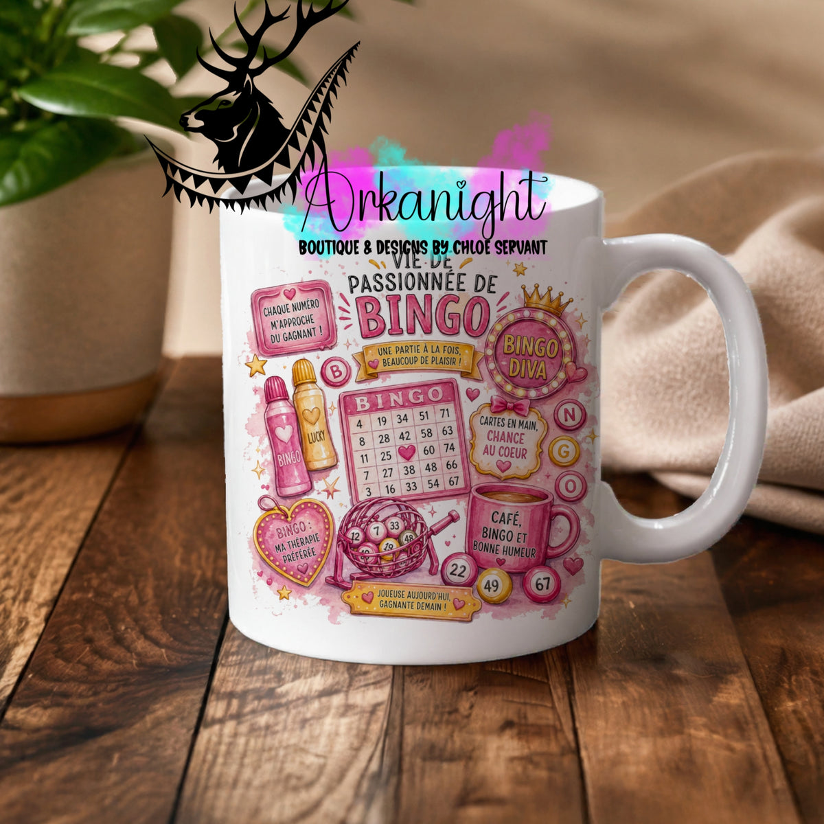 Tasse en céramique sur commande - Collection Occupation & Passion ♡ Bingo