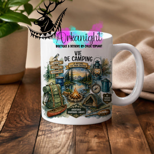 Numérique - Tasse en céramique - Collection Occupations & Passions ♡ Vie de Camping