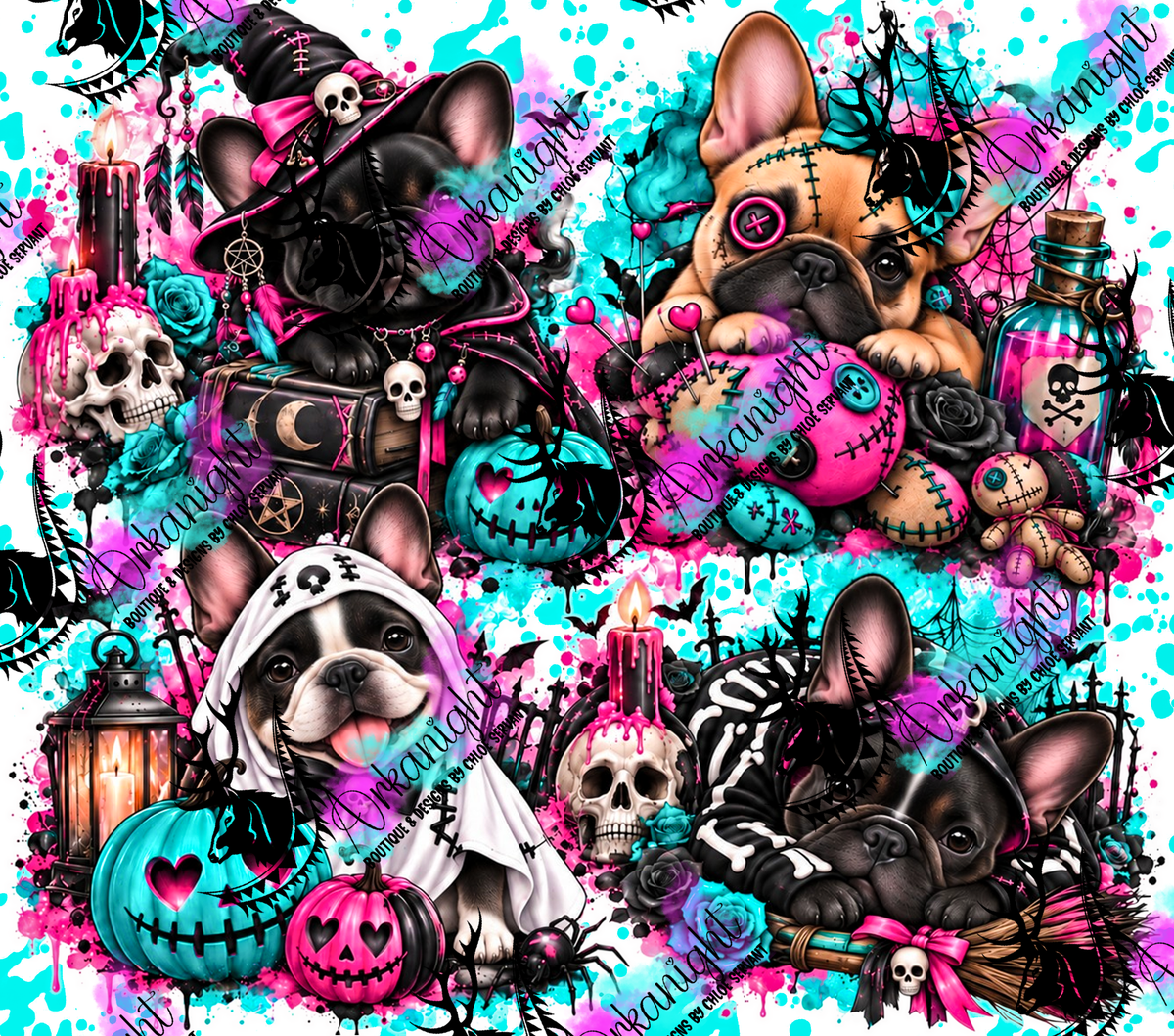Numérique ♡Collection Halloween 2026 ♡ Chiens ♡ Bouledogues Français - 02