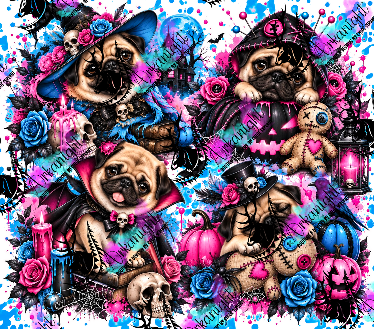 Numérique ♡Collection Halloween 2026 ♡ Chiens ♡ Pugs