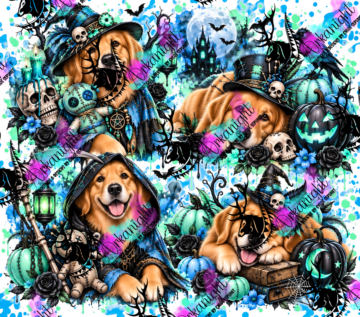 Numérique ♡Collection Halloween 2026 ♡ Chiens ♡ Golden Retriever