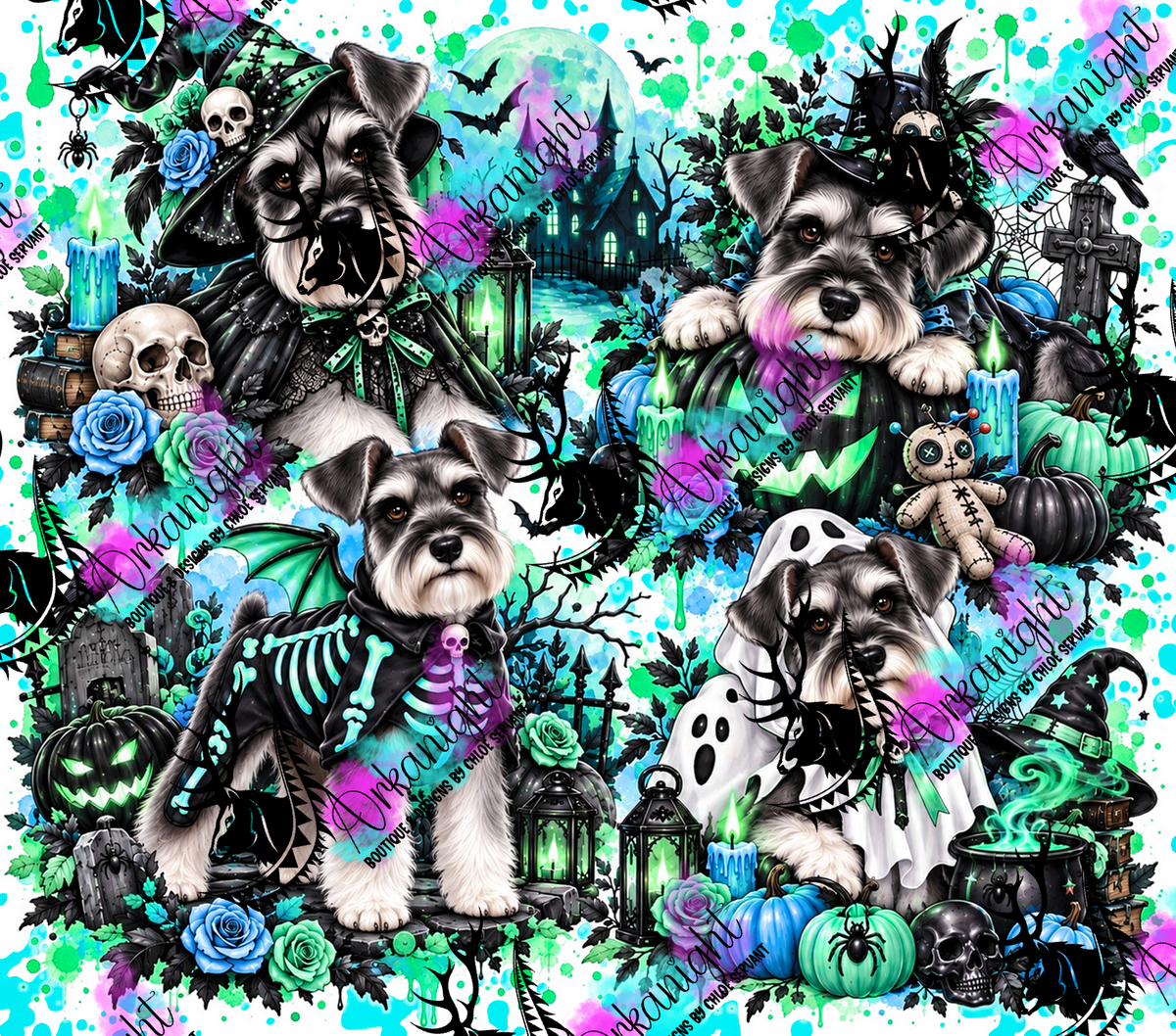 Numérique ♡Collection Halloween 2026 ♡ Chiens ♡ Schnauzer