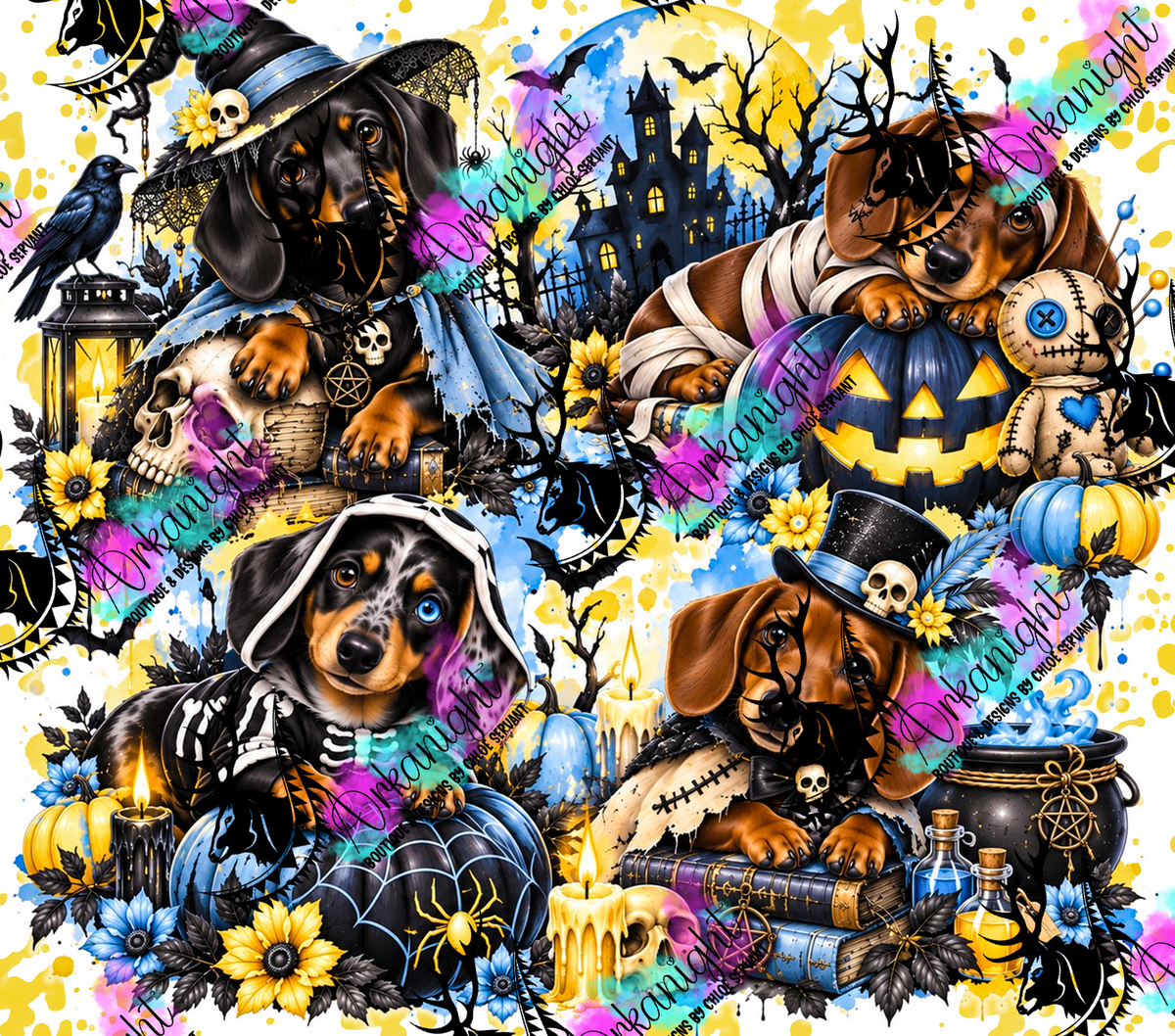 Numérique ♡Collection Halloween 2026 ♡ Chiens ♡ Teckels