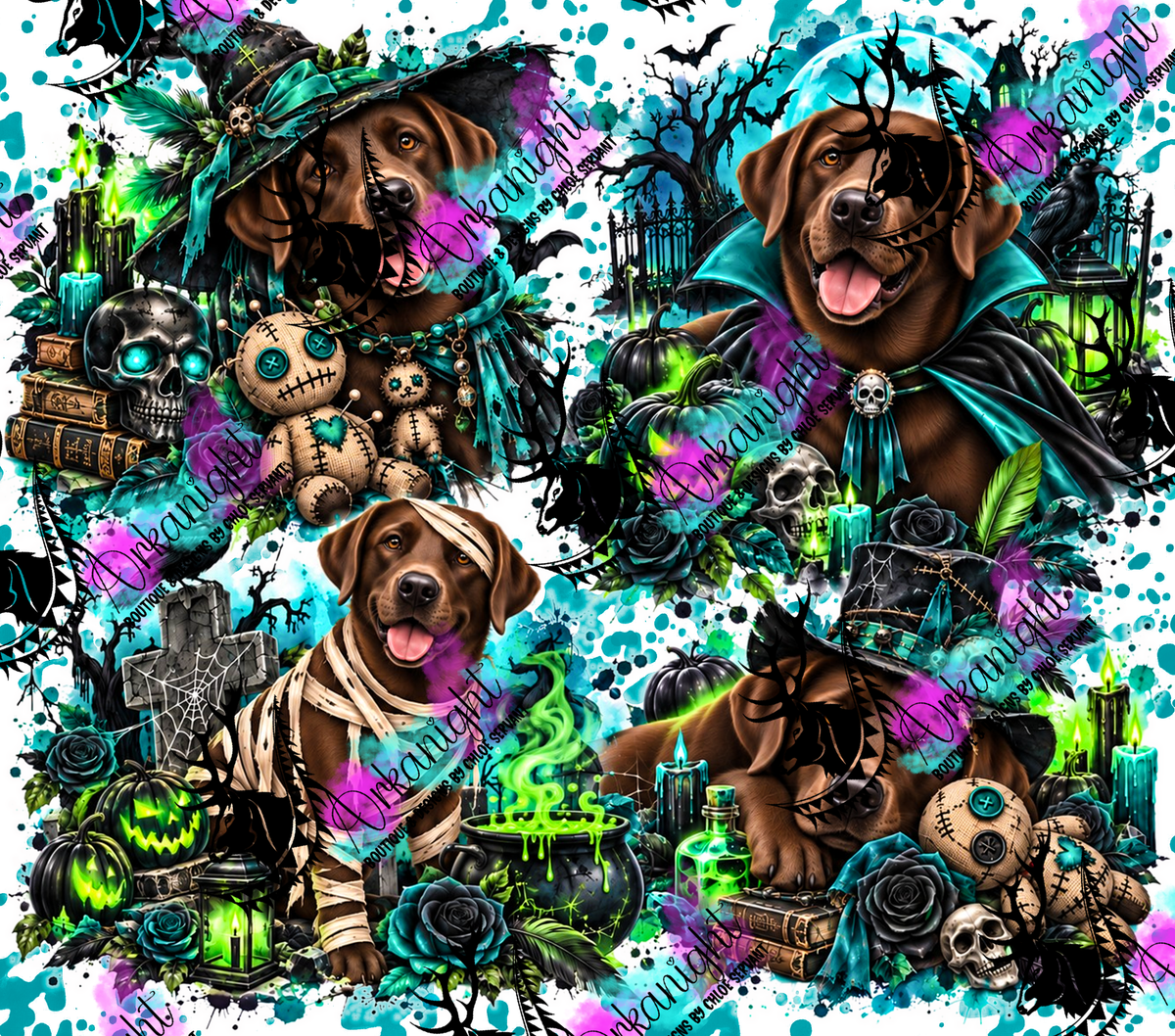 Numérique ♡Collection Halloween 2026 ♡ Chiens ♡ Labrador Brun