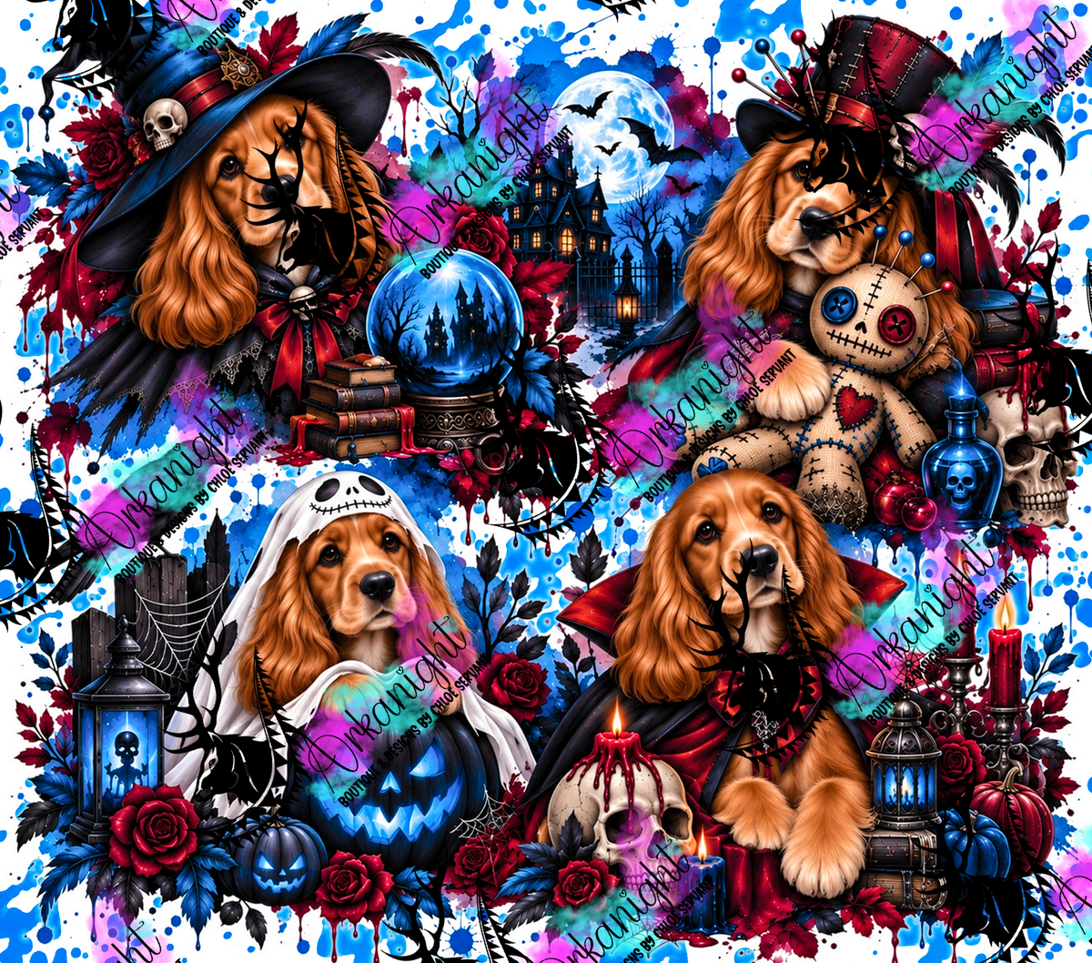 Numérique ♡Collection Halloween 2026 ♡ Chiens ♡ Cocker Anglais