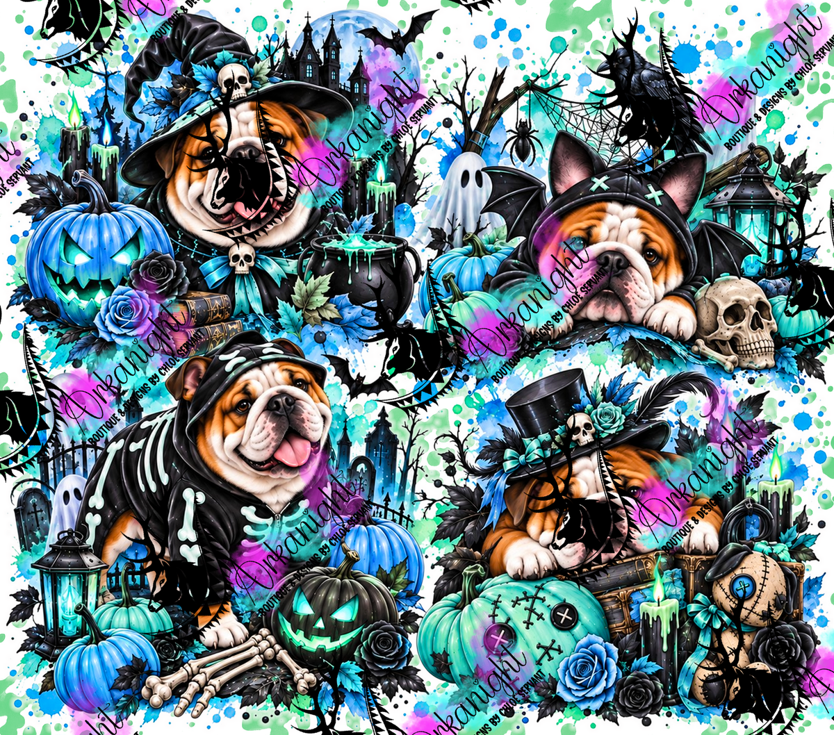 Numérique ♡Collection Halloween 2026 ♡ Chiens ♡ Bouledogues Anglais