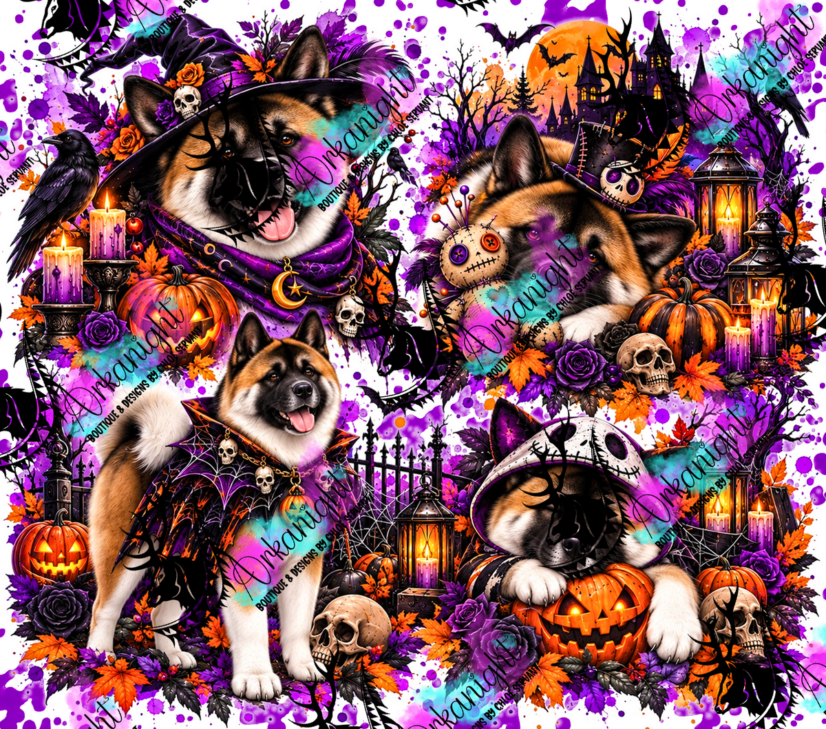 Numérique ♡Collection Halloween 2026 ♡ Chiens ♡ Akitas Américains