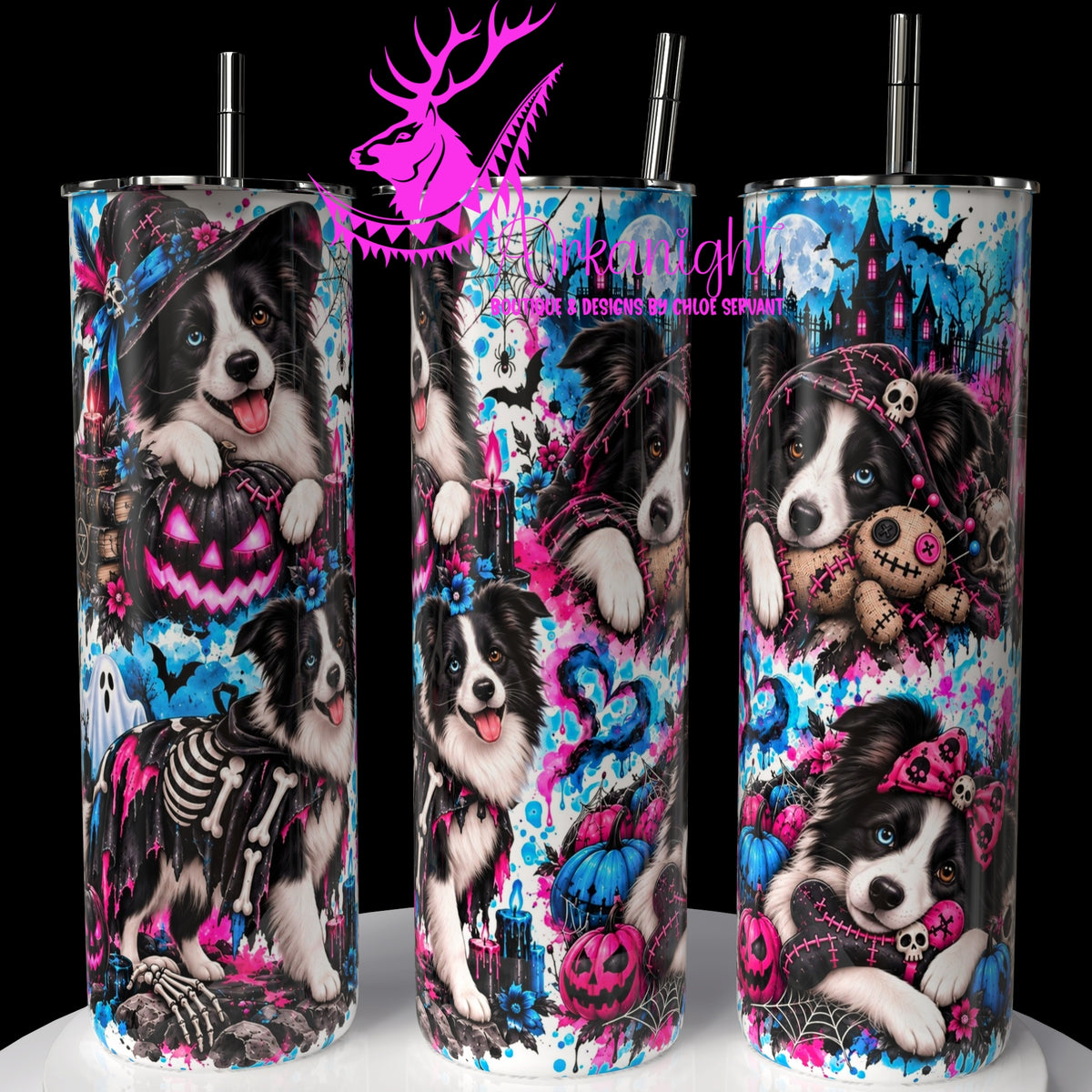 Gourde sur commande ♡ Collection   Halloween 2026 ♡ Chiens ♡ Border Collies