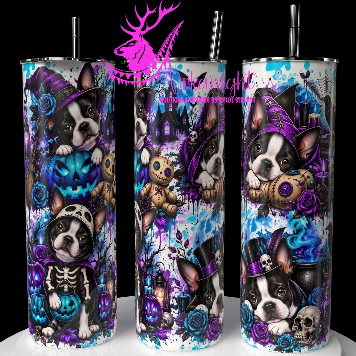 Numérique ♡Collection Halloween 2026 ♡ Chiens ♡ Boston Terrier