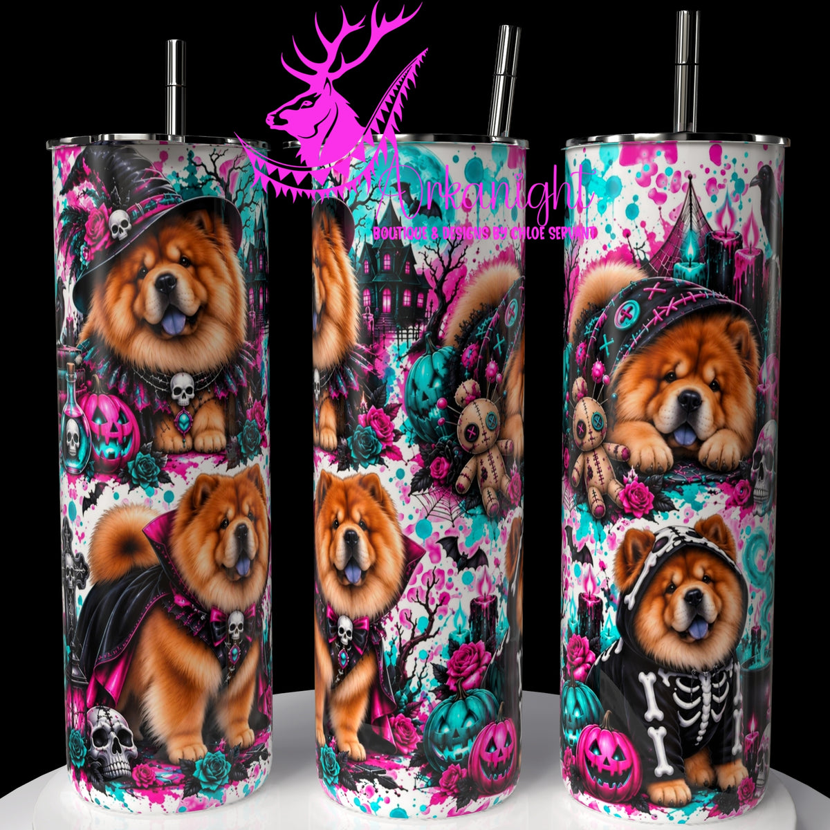 Gourde sur commande ♡ Collection   Halloween 2026 ♡ Chiens ♡ Chow Chow
