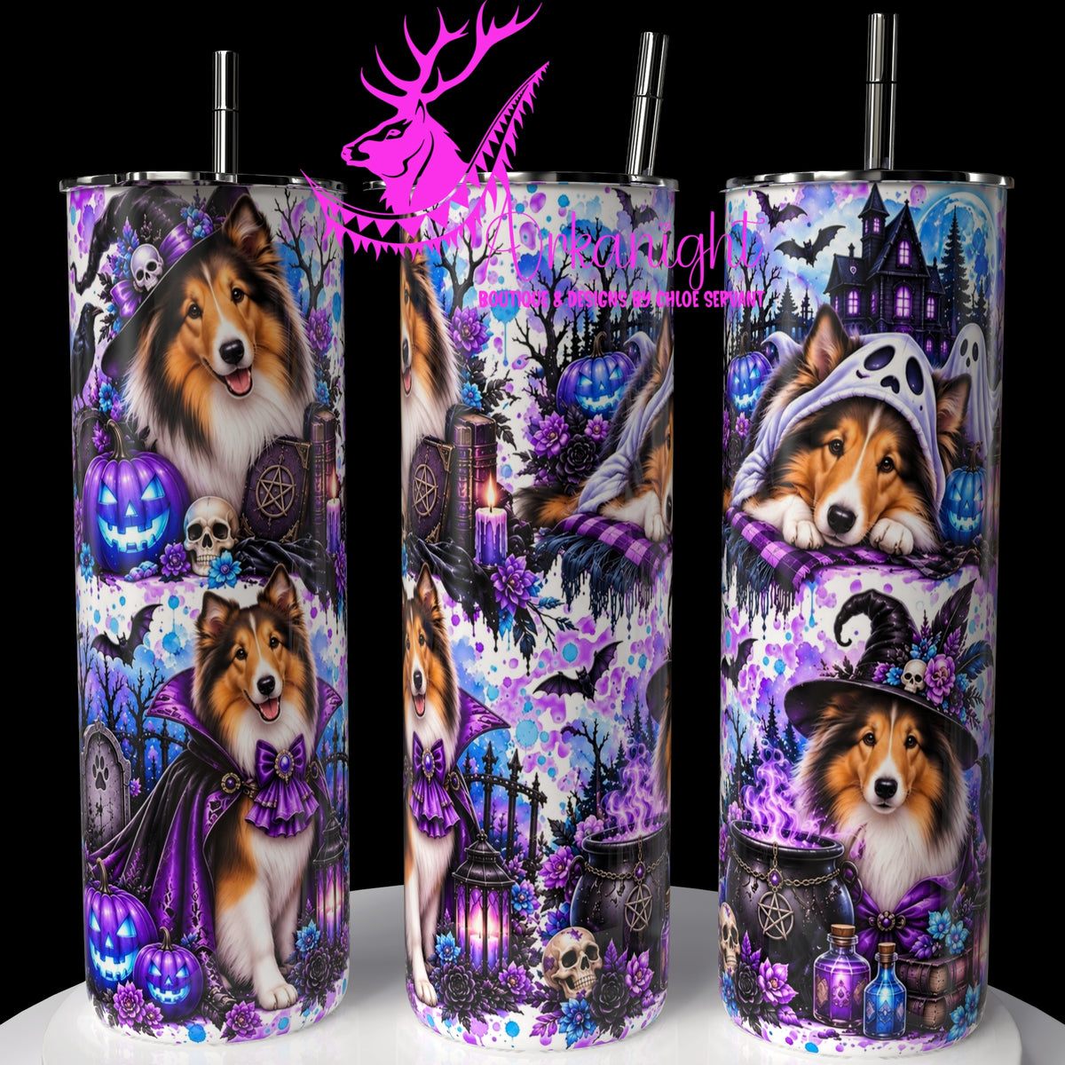 Gourde sur commande ♡ Collection   Halloween 2026 ♡ Chiens ♡ Colley