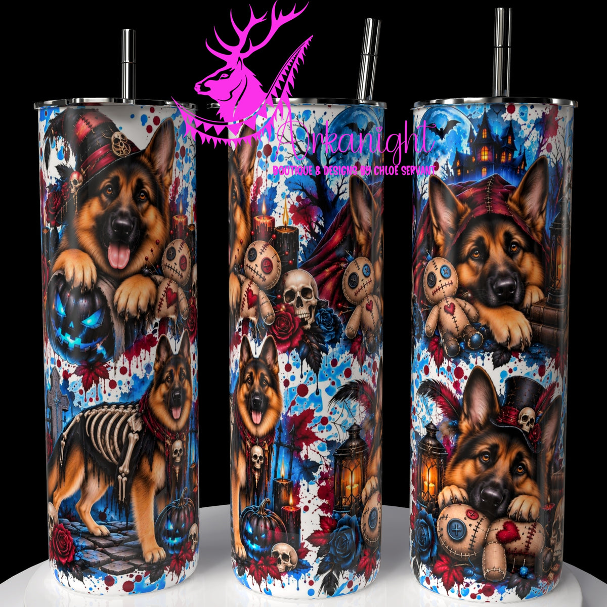 Gourde sur commande ♡ Collection   Halloween 2026 ♡ Chiens ♡ Berger Allemand