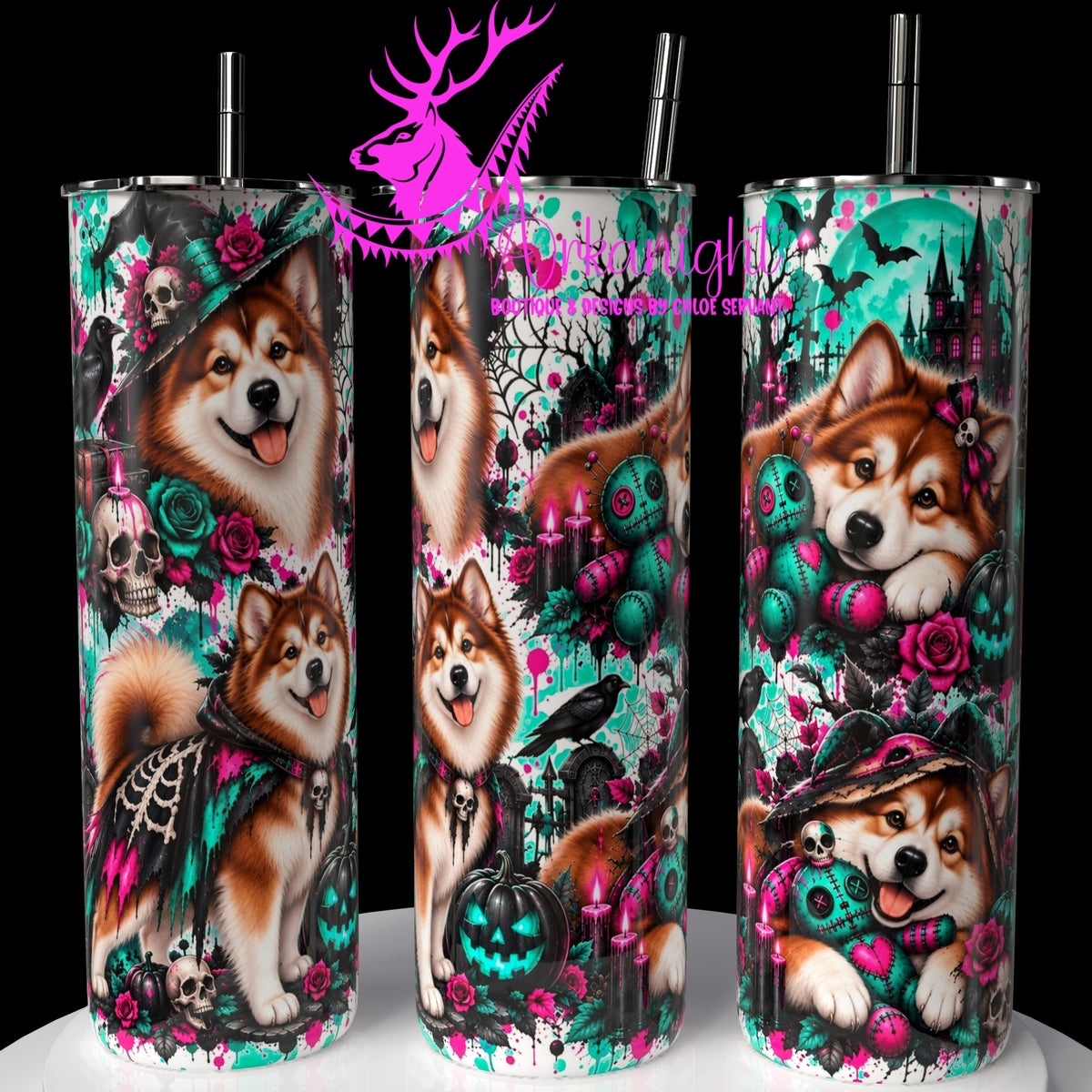 Gourde sur commande ♡ Collection   Halloween 2026 ♡ Chiens ♡ Malamutes