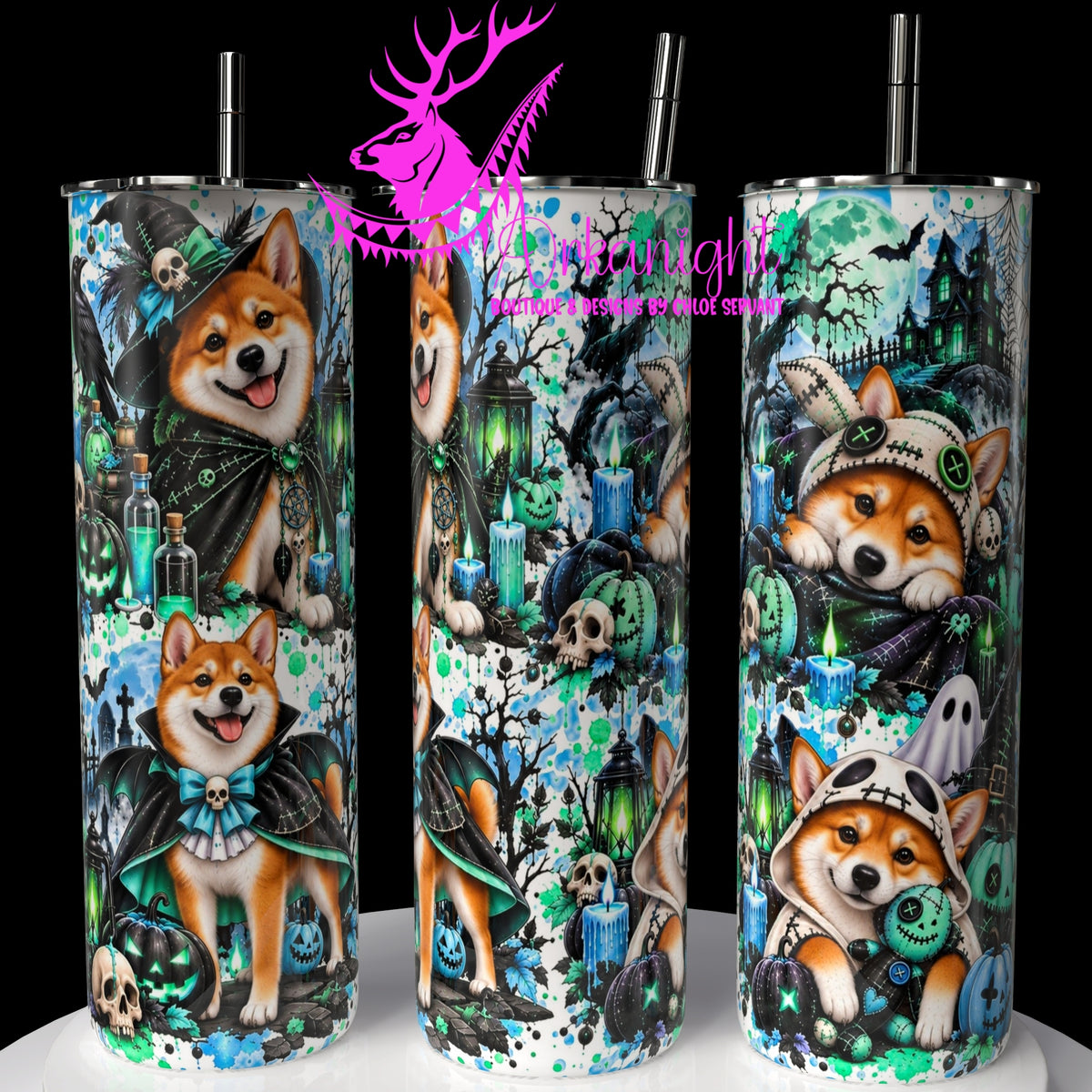 Gourde sur commande ♡ Collection   Halloween 2026 ♡ Chiens ♡ Shiba Inu