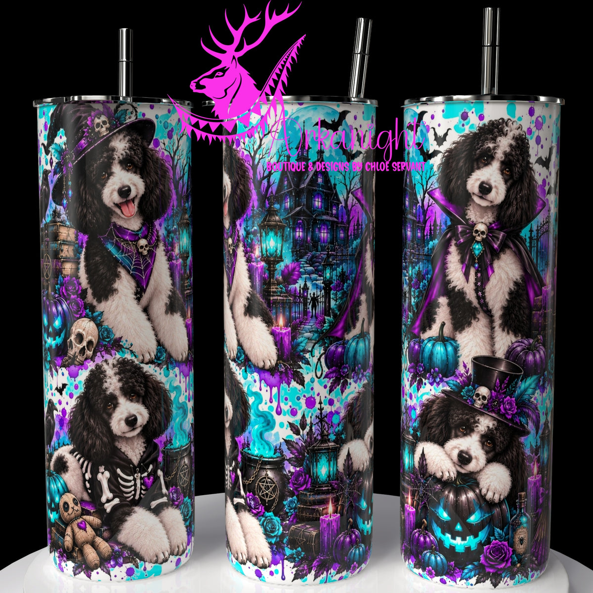 Gourde sur commande ♡ Collection   Halloween 2026 ♡ Chiens ♡ Caniche
