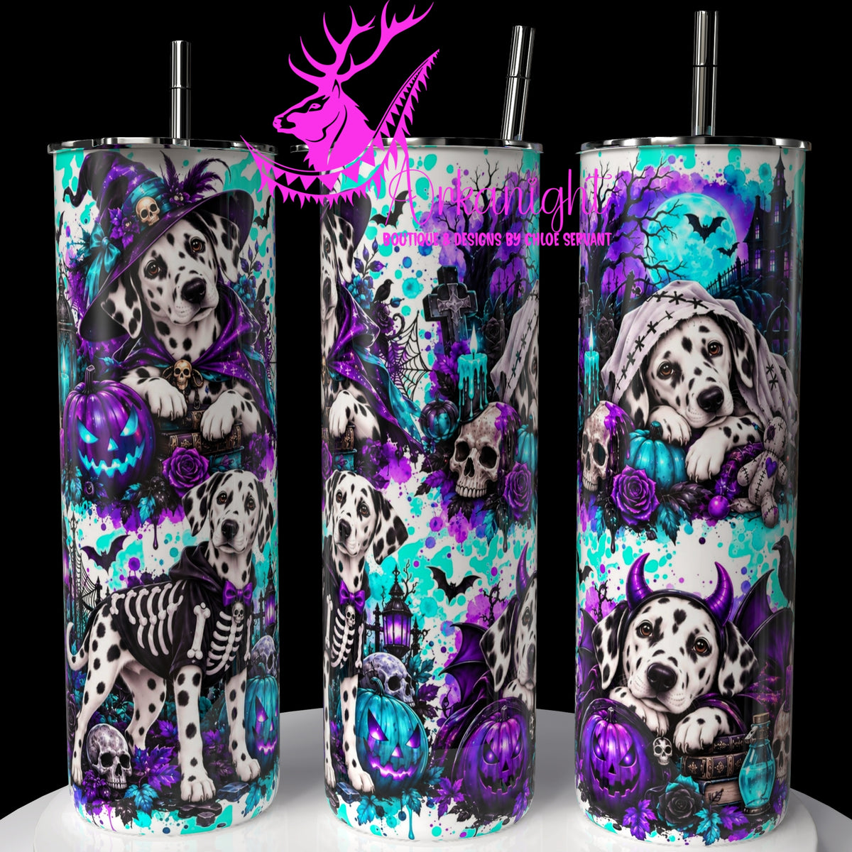 Gourde sur commande ♡ Collection   Halloween 2026 ♡ Chiens ♡ Dalmatiens