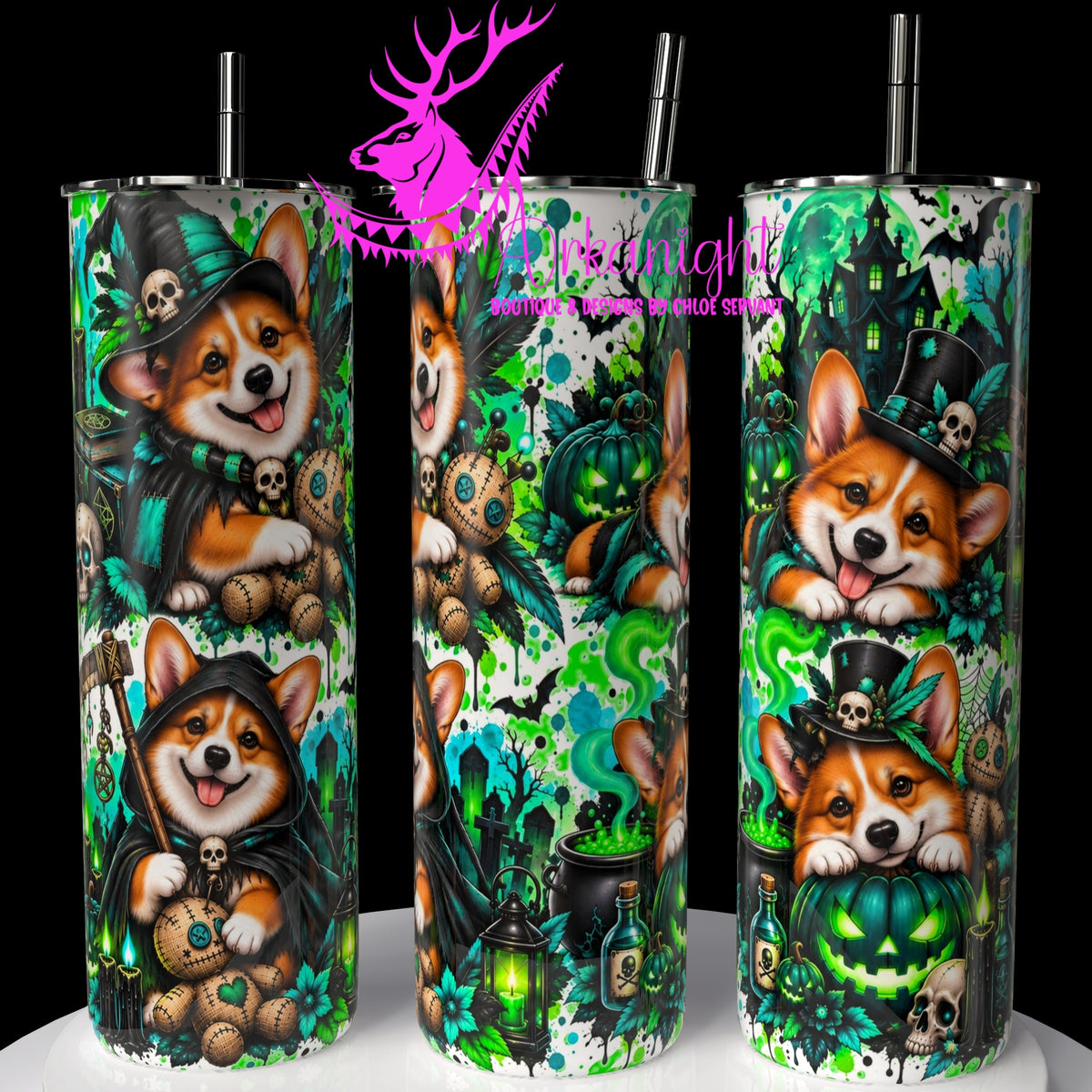Gourde sur commande ♡ Collection   Halloween 2026 ♡ Chiens ♡ Corgi