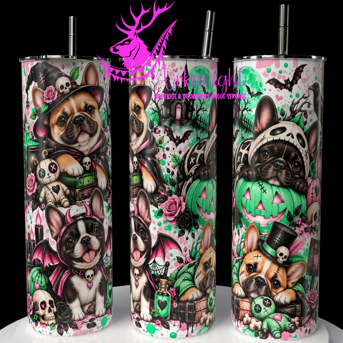Numérique ♡Collection Halloween 2026 ♡ Chiens ♡ Bouledogues Français - 01