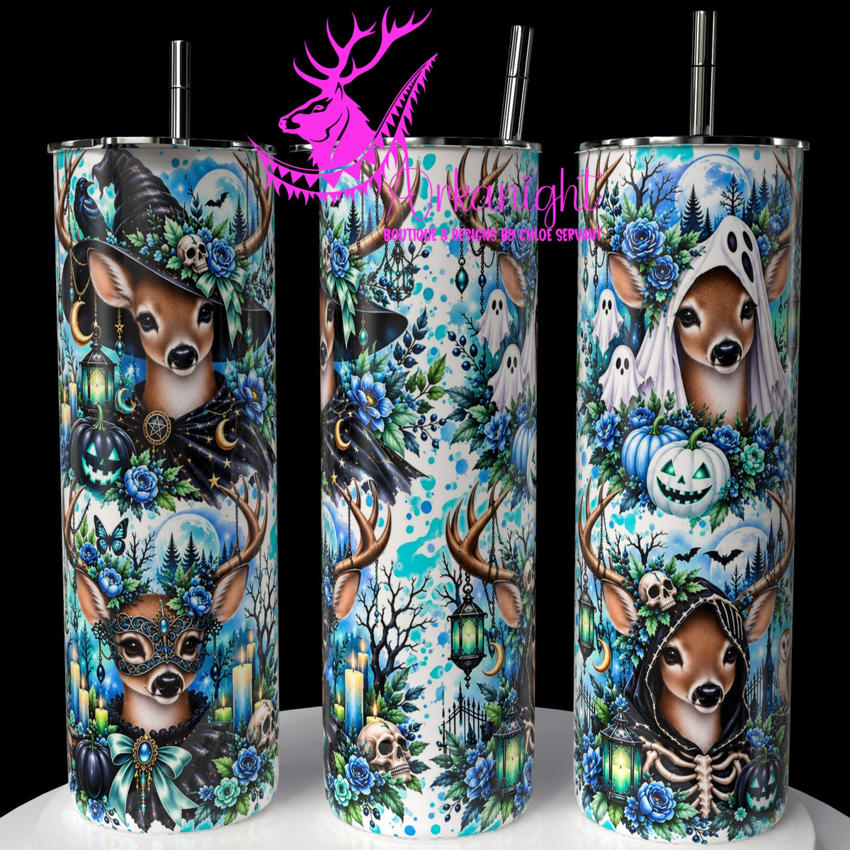Gourde sur commande ♡ Collection   Halloween 2026 ♡ Animaux ♡ Cerf