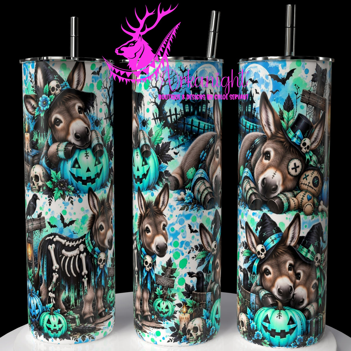 Gourde sur commande ♡ Collection   Halloween 2026 ♡ Animaux ♡ Âne