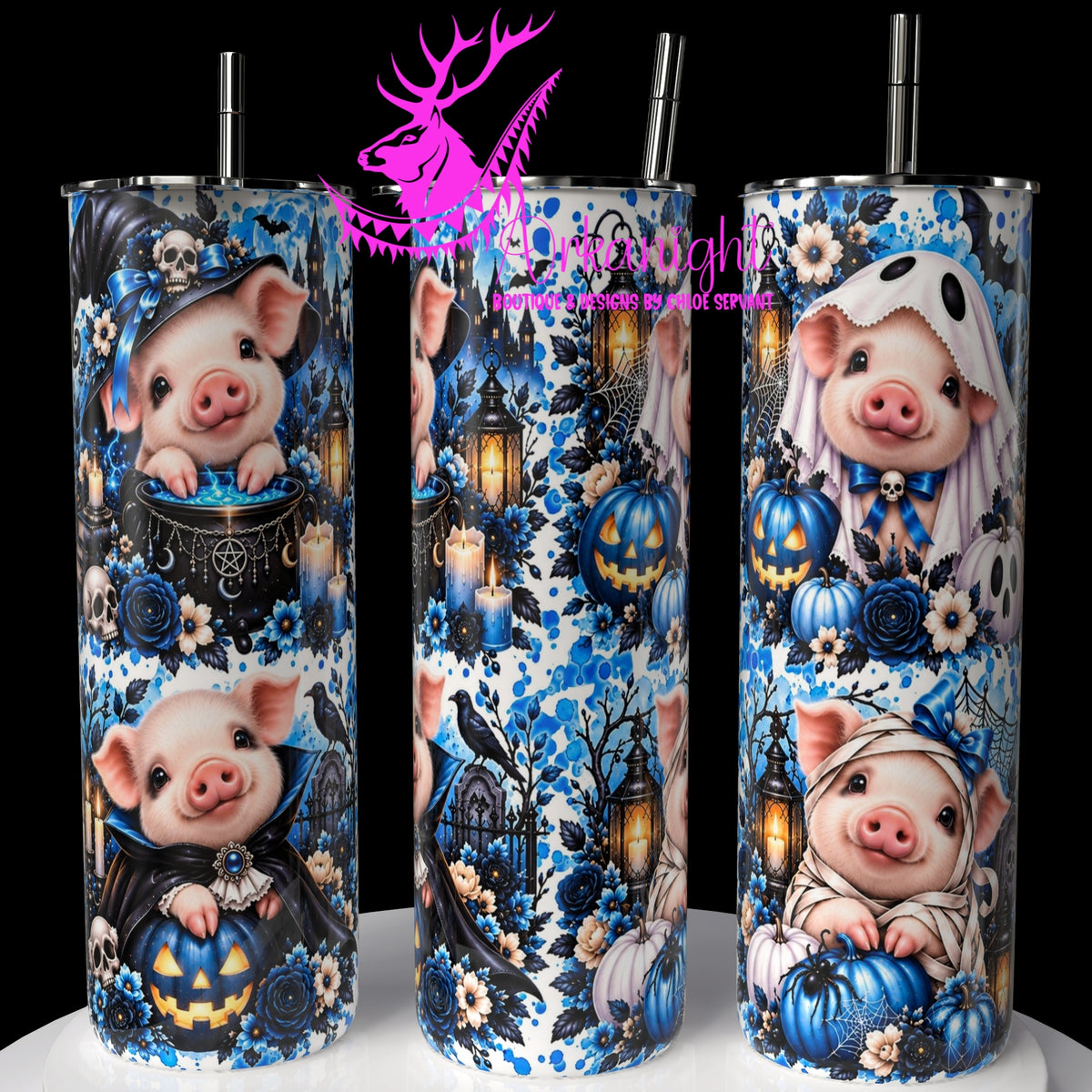 Gourde sur commande ♡ Collection   Halloween 2026 ♡ Animaux ♡ Cochon