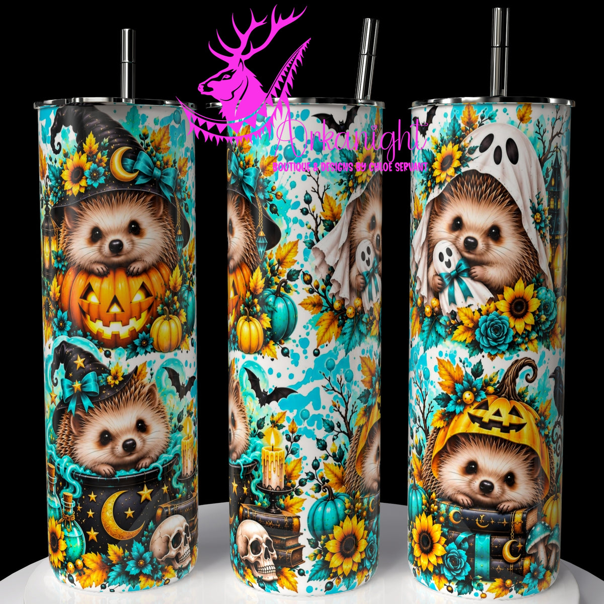 Gourde sur commande ♡ Collection   Halloween 2026 ♡ Animaux ♡ Hérissons