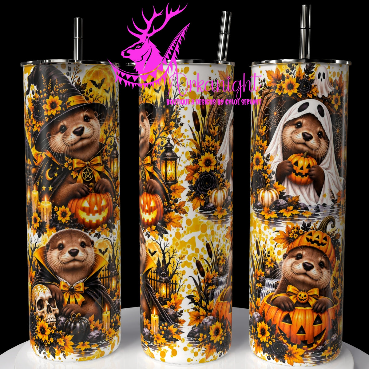 Gourde sur commande ♡ Collection   Halloween 2026 ♡ Animaux ♡ Loutre