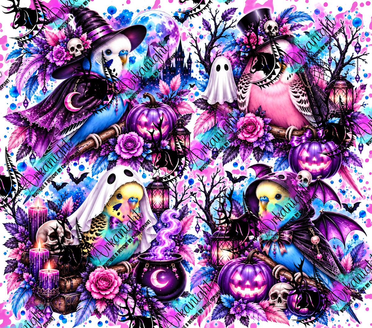 Numérique ♡Collection Halloween 2026 ♡ Animaux ♡ Perruches