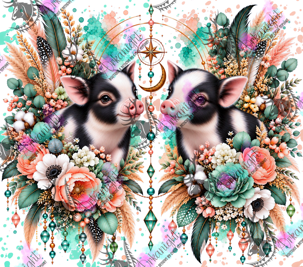 Numérique ♡Collection Animaux - Cycle Lunaire ♡ Cochon Miniature