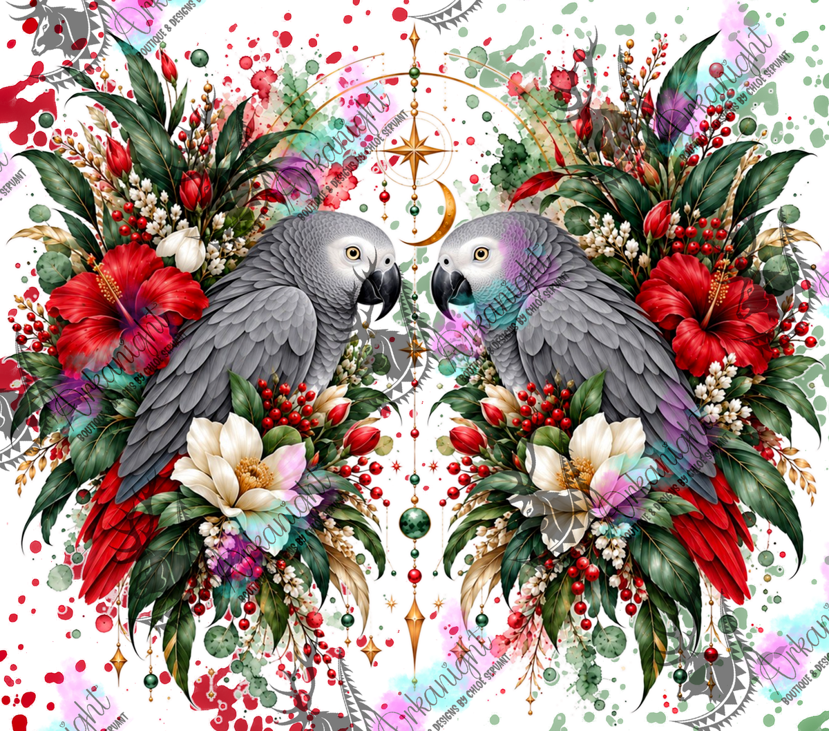 Numérique ♡Collection Animaux - Cycle Lunaire ♡ Gris d'Afrique
